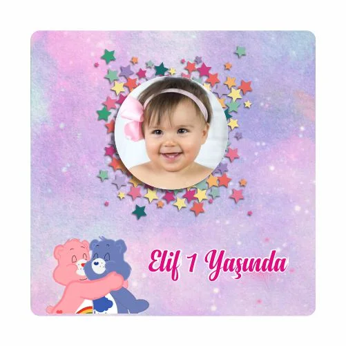 Ayıcık Temalı Doğum Günü Magneti